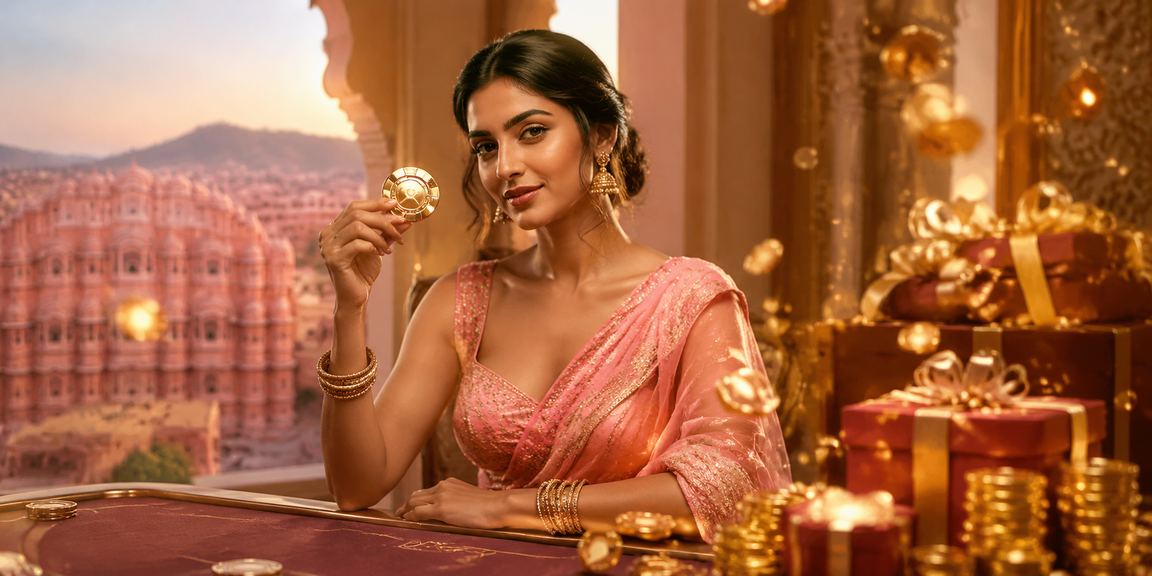 Slots theme with Jaipur backdrop and regional vibes
